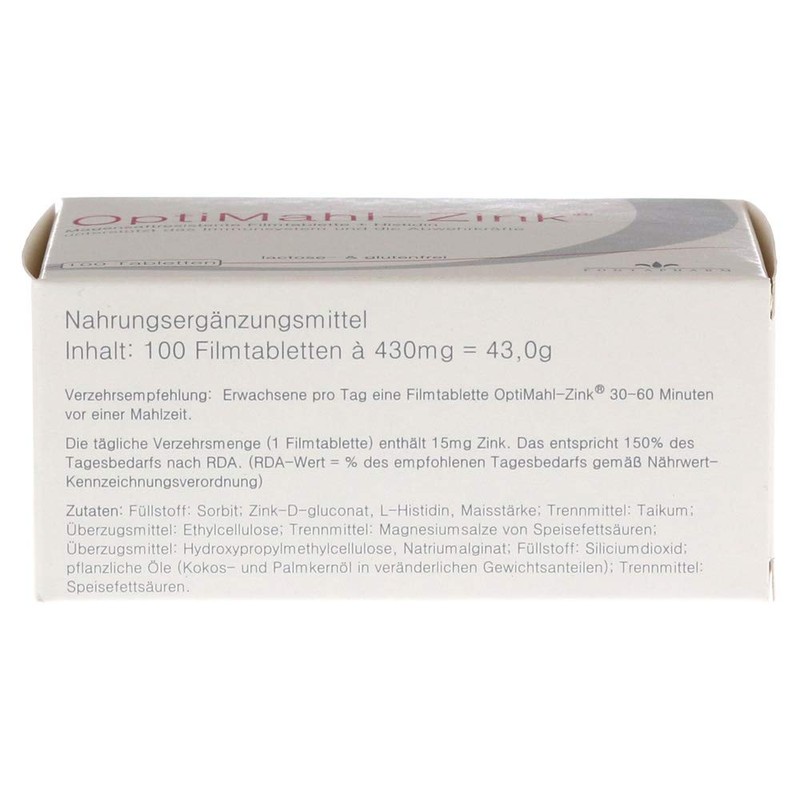 Optimahl Zinc 15 mg Tablets