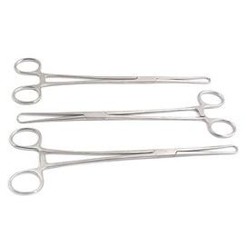 PRECISE CANADA: Set of 3 Assorted Pozzi Tenaculum Forceps 10" Stainless Steel
