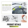 20 Pcs Automotive Wind Deflector Clips Stainless Steel Wind Rain