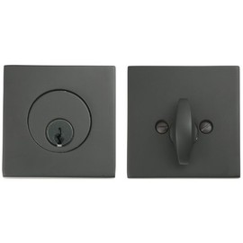 Emtek 8469-US10B Oil Rubbed Bronze Square Style Single Cylinder Deadbolt