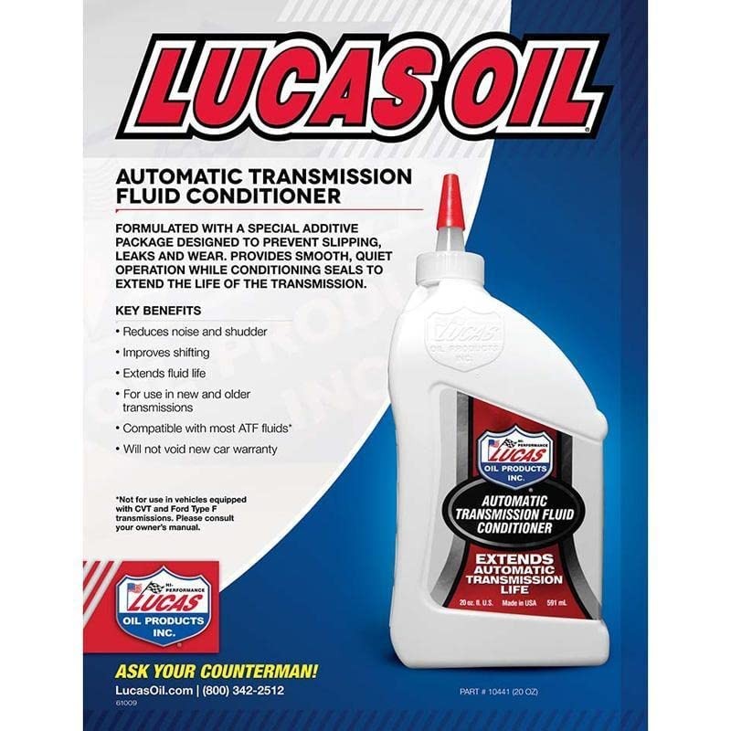 Lucas Oil 10441 Automatic Transmission Fluid Conditioner - 20 Ounce