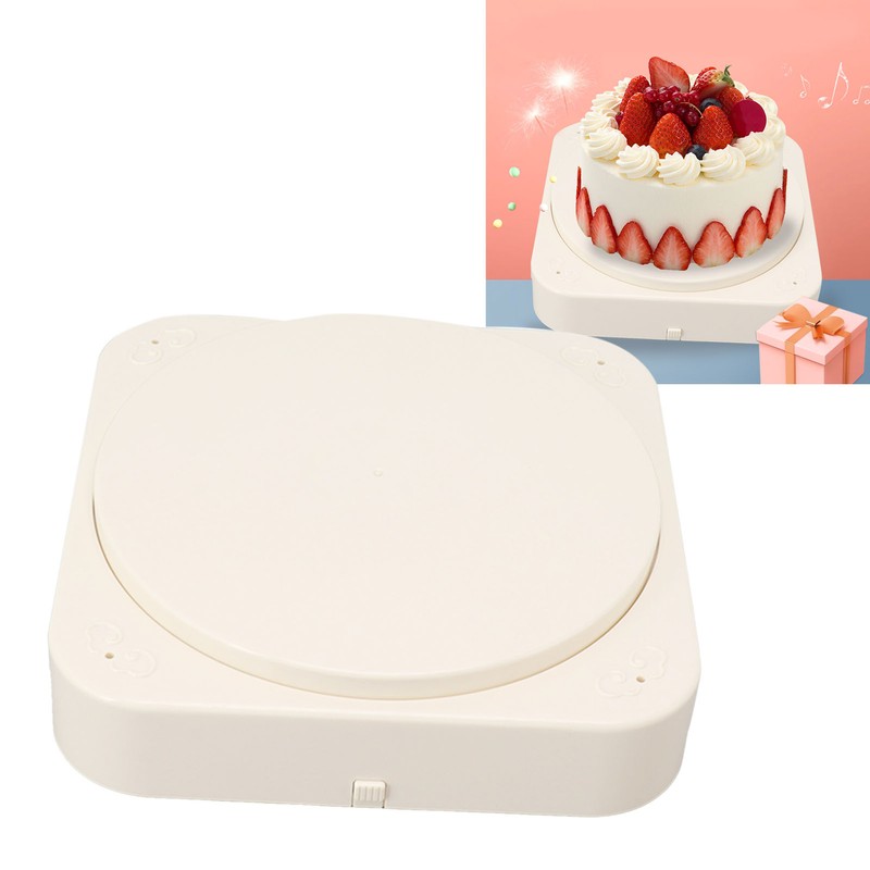 Rotating Dessert Display Table 8 Inch Automatic Rotating Cupcake Stand