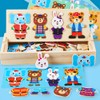 Wooden Dress Up Puzzles for Kids Gifts Boys Girls |