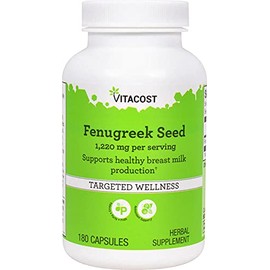 Vitacost Fenugreek Seed -- 1220 mg per serving - 180 Capsules
