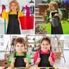 PLULON 15Pcs Kids Paint Aprons Bulk Art Painting Apron for