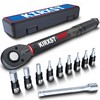 KIRXST 1/4 Inch Drive Click Torque Wrench Set 3-33 Nm