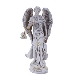 Pacific Giftware 4.75" Tall White Saint Raphael Healer and Guide for The Special Pilgrim Archangel Collectible Figurine