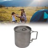 Titanium Mug 500ml Rounded Edge Design Lightweight Portable Mug with