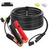 SCCKE 12FT 14AWG Battery Alligator Crocodile Clip to SAE Connector