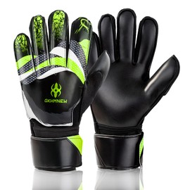 Professional Soccer Goalkeeper Goalie Gloves - Super Superior Grip, Finger Protection, High Performance - Durable & Comfortable Training/Match Gloves for Adults, Youth, Kids (Size 4-10) (Green, 7)