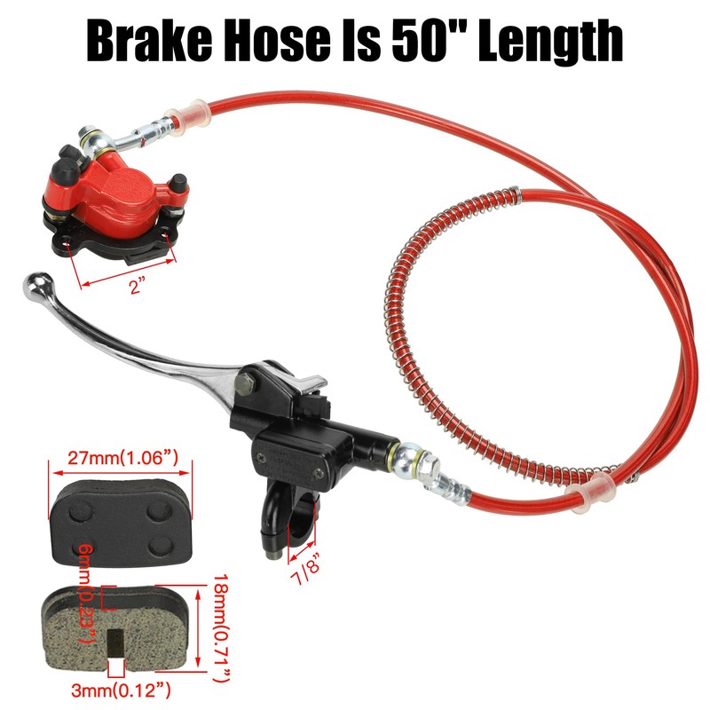 YOXUFA Mini Bike Hydraulic Disc Brake Caliper Kit Replacement for