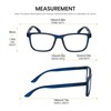 Calabria Unisex Rectangular Reading Glasses with Clear Lenses – R861