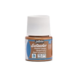 Pebeo 295-047 Setacolor Opaque Fabric Paint 45-Milliliter Bottle, Shimmer Light Copper,Shimmer Light Copper