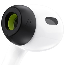 KeyBudz HyperFoam-Ohrstöpsel aus Memory-Schaum für AirPods Pro 1. und 2. Generation, patentierter Komfortkern für verbesserte Passform und Geräuschunterdrückung, rutschfeste Ersatzknospen (S/M/L,