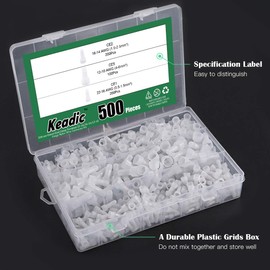 Keadic 506Pcs Electrical Wires Crimping Kit, Including 16-14AWG Nylon Closed End Crimp Terminals, 5 Rolls of Electrical Tapes and 8" Wire Stripper Crimper for RV Wiring