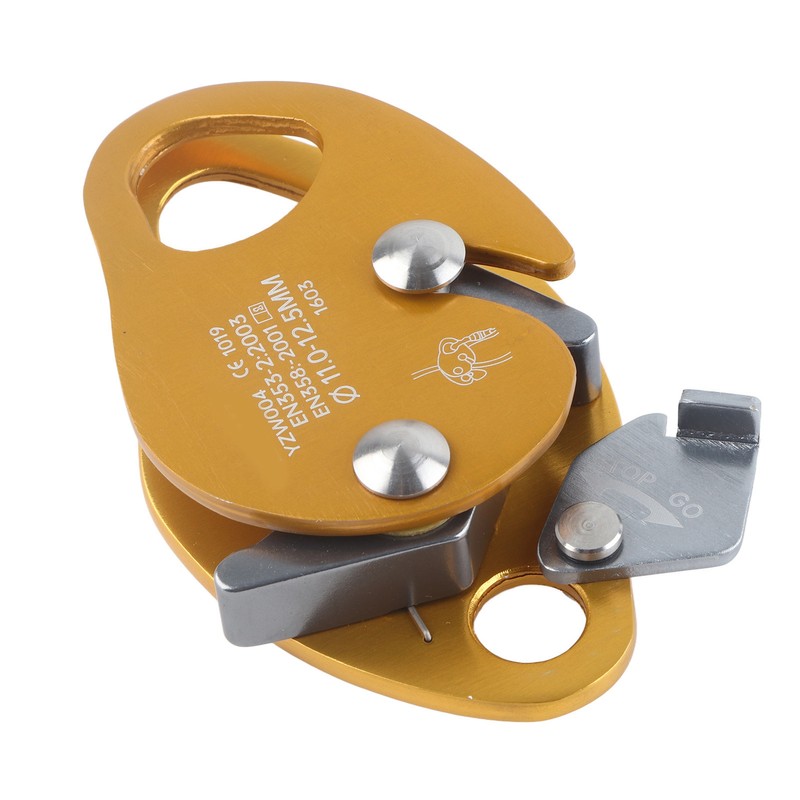 Self Braking Stop Descender for 11‑12.5mm Rope Clamp Grab Rescue