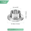 M METERXITY 1-Pack Tri Sanitary 1.5 in Clamp Fittings to