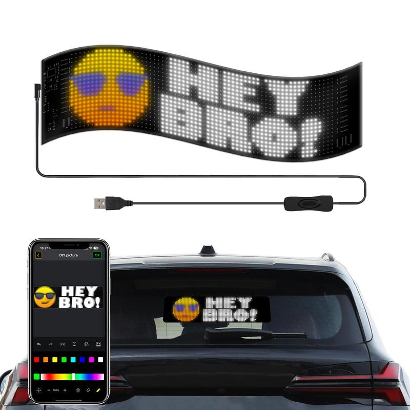 MIOOTLY LED RGB Matrix Pixel Screen, 1 Count Scrolling Bright