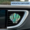 ORIESSE Seashell Car Decor,Coastal Car Air Freshener,Iridescent Abalone Seashell Air