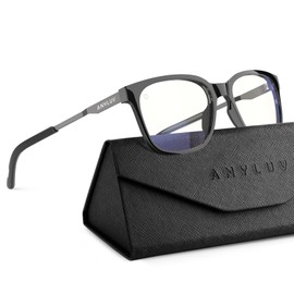 ANYLUV Blue Light Glasses for Men, Computer Gaming Glasses men, Stylish Anti Eyestrain Blue Light Blocking Glasses Men