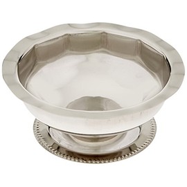Winco SD-5 Paneled Sherbet Dish, 5-Ounce, Stainless Steel, Medium