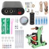 Complete Tattoo Kit Professional Coil Tattoo Machine Power Supply Pen
