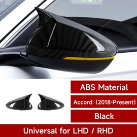 BRMYL for 2023 2024 2025 Honda Accord 11th Gen Accessories Side Rearview Mirror Guard Cover Trim Decals Exterior ABS Carbon Fiber Stickers, A