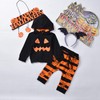 Unutiylo Toddler Newborn Baby Clothes Hoodie Tops + Stripe Pants