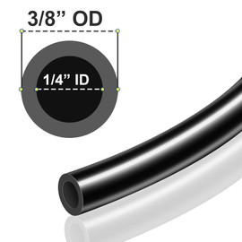 TAILONZ PNEUMATIC Black DOT 3/8 Inch od 10 Meter 32.8ft Nylon Air Tubing Kit Pipe Hose Air Line Tubing Or Fluid Transfer Pneumatic tubing