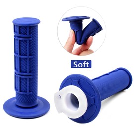 Riyitauto 7/8 22mm Throttle Handle Grips Cable Clamp On Off Switch for 50cc 90cc 110cc 125cc 200cc 250cc 4-Stroke Quad ATV Mini Bike Dirt Bike Pocket Bike with Soft Rubber Handle (Blue)