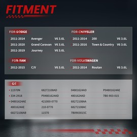 TSSLIIN High Output Alternator For/Dodge Avenger 2011-2014 Journey 2011-2016 Grand Caravan 2011-2016, For/Ram C/V 2012-2015, For/Routan 2011-2014 Upgraded 12V 160Amp 4210000770