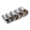 3/8inD Elbow Connector Socket Set Fitting Kit Chrome Alum Car