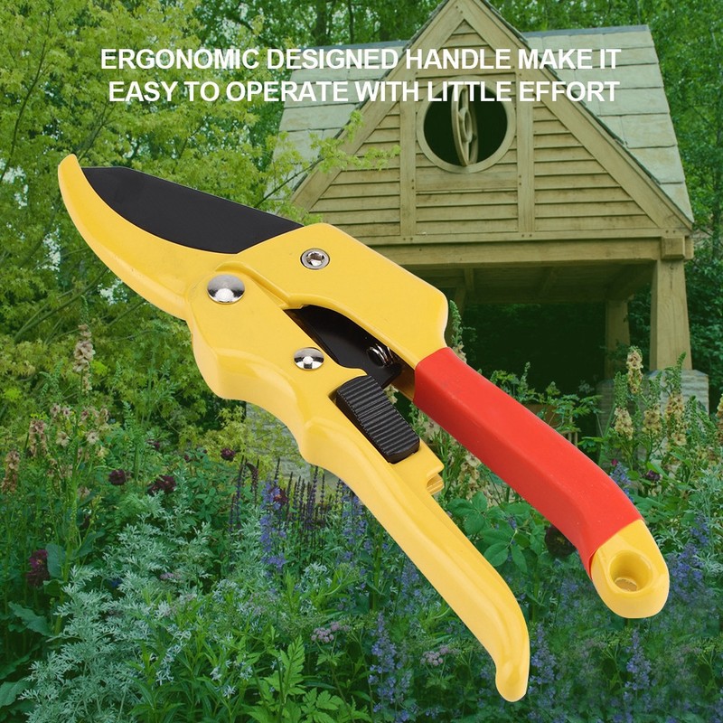 Garden Pruning Shear Labor saving Scissors Fruit Tree Bonsai Grafting