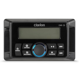 Clarion CMR-20 Wired Marine Remote with 2.4" LCD Display, IP67, Compatible with CMM-20, CMM-30 & CMM-30BB
