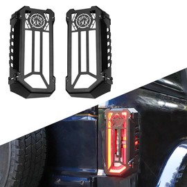 MSIZOY Aluminum Rear Taillight Protector Cover Tail Light Lamps Protected Trim Guards Compatible with for 2021 2022 2023 2024 2025 Ford Bronco 2/4 Door Taillight Cover Exterior Accessories
