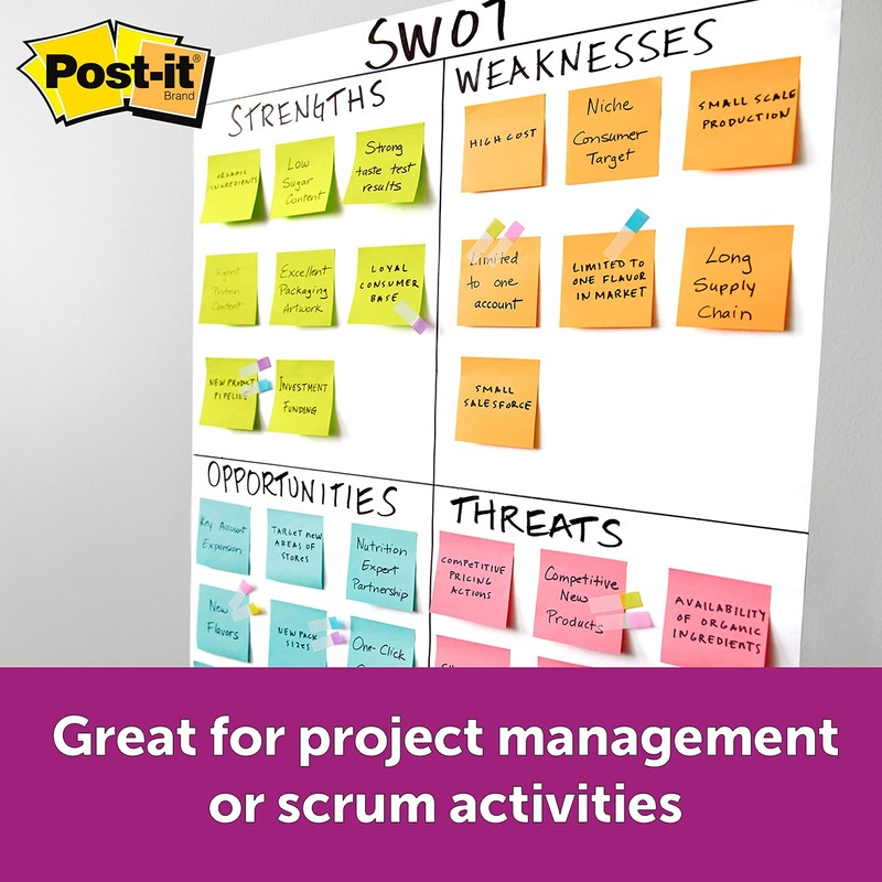 Post-it Miami Colors Sticky Notes 3" x 3" 70 per