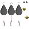 WROSWT Upgraded Retractable Plant Hanger,Plant Pulleys for Hanging Plants,Easy to