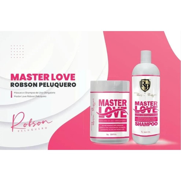 Robson Peluquero Master Love Shampoo and Mask Kit 2x 1 Litre  32.8 Fl Oz