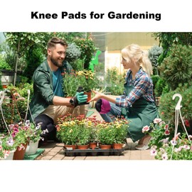 Garden Knee Pads for Women for Flooring House Cleaning, Soft Kneeling Cushions for Planting Roofing Weeding, Comfortable Protective Knee Pad for Kneeling for Yard Carpet Construction Work, Pink M