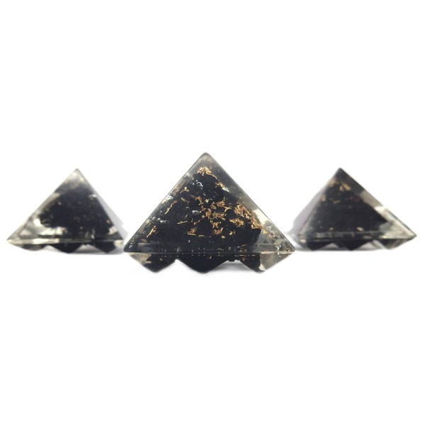 Amazing Gemstone Amazing Gemstone Shungite Lemurian Orgone Pyramid - 30mm