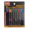 Sankyo Corporation Trad 6 pcs. Hex Bit Set, 2.6 inches
