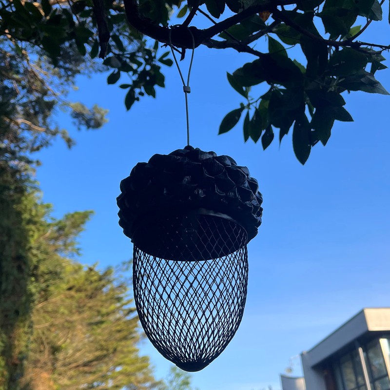 Hanging Acorn Shaped Bird Nut Feeder