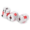 3Pcs Flexible Coupler Aluminum Alloy Ball Screw Coupling Kit Motor