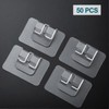 EYBDYB 50 PCS Weatherproof Outdoor Light Clips | Heavy-Duty Adhesive