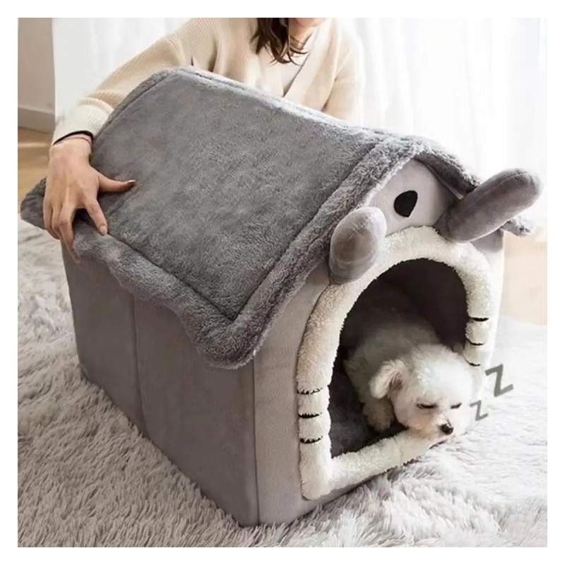 Winter Warm Dog House Bed for Small Dogs and Cats,