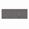 SystemBuild Evolution Camberly Framed Wall Cabinet, 54", Graphite Gray