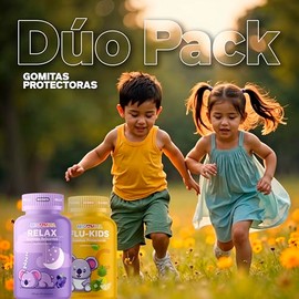 Migomita Relax + Flukids |Pack Día y Noche | 60 Gomitas c/u