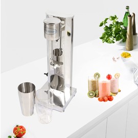 SNKOURIN Milkshake Maker,Single Head Stainless Steel Beverage Blender with 650ML Blender Cup, 2 Speed Adjustable Stand Mixer for Restaurant Cafe Bar Commercial and Home