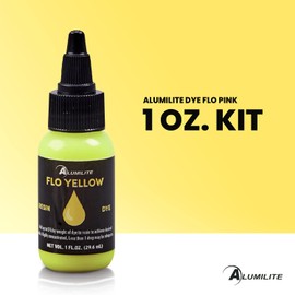 Alumilite Dye Liquid Color Tint Flo Yellow (1 oz) Highly Concentrated Colorant or Pigments for Casting Resin, Epoxy Coating & Urethane| Used in Coloring Clear, Translucent, Opaque Color Arts & Crafts