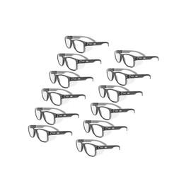 MAGID Gemstone Y50 Performance Anti-Fog Safety Glasses with Side Shields, Clear Lens, Scratch-Resistant Polycarbonate Lenses, 12 Pairs